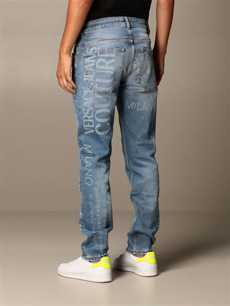 versace silk trousers man|versace denim pants.